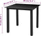 vidaXL - Tuintafel - 80x80x74 - cm - aluminium - en - glas - zwart