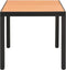 vidaXL Tuintafel 80x80x74 cm aluminium en HKC bruin