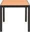 vidaXL Tuintafel 80x80x74 cm aluminium en HKC bruin