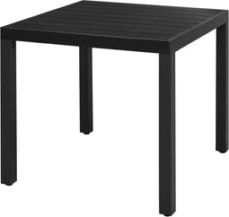 vidaXL - Tuintafel - 80x80x74 - cm - aluminium - en - HKC - zwart