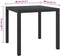 vidaXL - Tuintafel - 80x80x74 - cm - aluminium - en - HKC - zwart