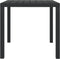 vidaXL - Tuintafel - 80x80x74 - cm - aluminium - en - HKC - zwart