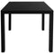 vidaXL - Tuintafel - 80x80x74 - cm - aluminium - en - HKC - zwart