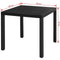 vidaXL - Tuintafel - 80x80x74 - cm - aluminium - en - HKC - zwart