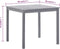 vidaXL - Tuintafel - 80x80x74 - cm - massief - acaciahout - grijs