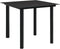 vidaXL - Tuintafel - 80x80x74 - cm - staal - en - glas - zwart