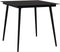 vidaXL - Tuintafel - 80x80x74 - cm - staal - en - glas - zwart