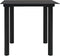 vidaXL - Tuintafel - 80x80x74 - cm - staal - en - glas - zwart