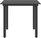 vidaXL - Tuintafel - 80x80x74 - cm - staal - en - glas - zwart
