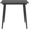 vidaXL - Tuintafel - 80x80x74 - cm - staal - en - glas - zwart