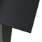 vidaXL - Tuintafel - 80x80x74 - cm - staal - en - glas - zwart