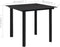vidaXL - Tuintafel - 80x80x74 - cm - staal - en - glas - zwart