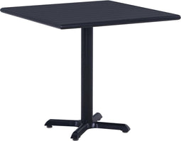 vidaXL - Tuintafel - 80x80x75 - cm - zwart
