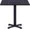 vidaXL - Tuintafel - 80x80x75 - cm - zwart