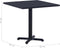 vidaXL - Tuintafel - 80x80x75 - cm - zwart