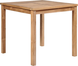 vidaXL - Tuintafel - 80x80x77 - cm - massief - teakhout