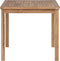 vidaXL - Tuintafel - 80x80x77 - cm - massief - teakhout