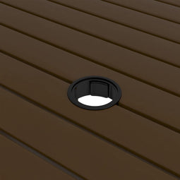 vidaXL - Tuintafel - 81,5x81,5x72 - cm - staal - bruin