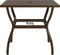 vidaXL - Tuintafel - 81,5x81,5x72 - cm - staal - bruin