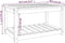 vidaXL Tuintafel 82,5x50,5x45 cm massief grenenhout wit