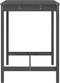 vidaXL Tuintafel 82,5x82,5x110 cm massief grenenhout grijs