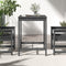 vidaXL Tuintafel 82,5x82,5x110 cm massief grenenhout grijs