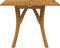 vidaXL - Tuintafel - 85x85x75 - cm - massief - acaciahout