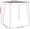 vidaXL - Tuintafel - 85x85x75 - cm - massief - acaciahout
