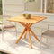 vidaXL - Tuintafel - 85x85x75 - cm - massief - acaciahout
