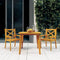 vidaXL - Tuintafel - 85x85x75 - cm - massief - acaciahout