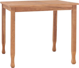 vidaXL Tuintafel 85x85x75 cm massief teakhout