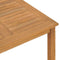 vidaXL Tuintafel 85x85x75 cm massief teakhout