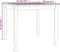 vidaXL Tuintafel 85x85x75 cm massief teakhout