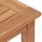 vidaXL Tuintafel 85x85x75 cm massief teakhout