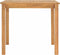 vidaXL Tuintafel 85x85x75 cm massief teakhout