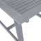 vidaXL - Tuintafel - 88x88x74 - cm - massief - acaciahout - grijs