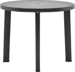 vidaXL - Tuintafel - 89 - cm - kunststof - antraciet