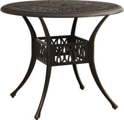 vidaXL - Tuintafel - 90x90x74 - cm - gietaluminium - bronskleurig