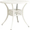vidaXL - Tuintafel - 90x90x74 - cm - gietaluminium - wit