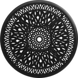 vidaXL - Tuintafel - 90x90x74 - cm - gietaluminium - zwart