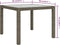 vidaXL - Tuintafel - 90x90x75 - cm - gehard - glas - en - poly - rattan - grijs