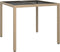 vidaXL - Tuintafel - 90x90x75 - cm - gehard - glas - en - poly - rattan - beige