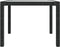 vidaXL - Tuintafel - 90x90x75 - cm - gehard - glas - en - poly - rattan - zwart