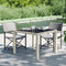 vidaXL - Tuintafel - 90x90x75 - cm - gehard - glas - en - poly - rattan - beige