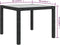 vidaXL - Tuintafel - 90x90x75 - cm - gehard - glas - en - poly - rattan - zwart