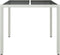 vidaXL - Tuintafel - 90x90x75 - cm - gehard - glas - en - poly - rattan - wit