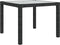 vidaXL - Tuintafel - 90x90x75 - cm - gehard - glas - en - poly - rattan - zwart