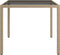 vidaXL - Tuintafel - 90x90x75 - cm - gehard - glas - en - poly - rattan - beige
