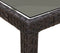 vidaXL - Tuintafel - 90x90x75 - cm - gehard - glas - en - poly - rattan - bruin