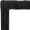 vidaXL - Tuintafel - 90x90x75 - cm - gehard - glas - en - poly - rattan - zwart